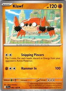 Pokemon Klawf Card