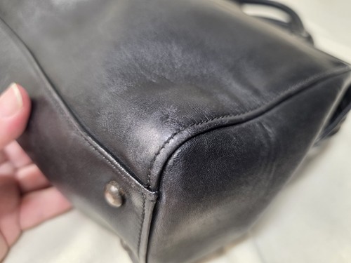 Borsa a tracolla Coach vintage Whitney 9182 in pelle nera con cerniera/asta tassello - Foto 9 di 19