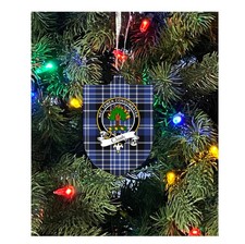 Clark Family Crest Christmas Ornament - Single Sided Metal Christmas Ornament