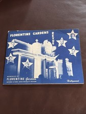 Vintage 1948 FLORENTINE GARDENS Hollywd Souvenir Photo Of Couples At Dinner
