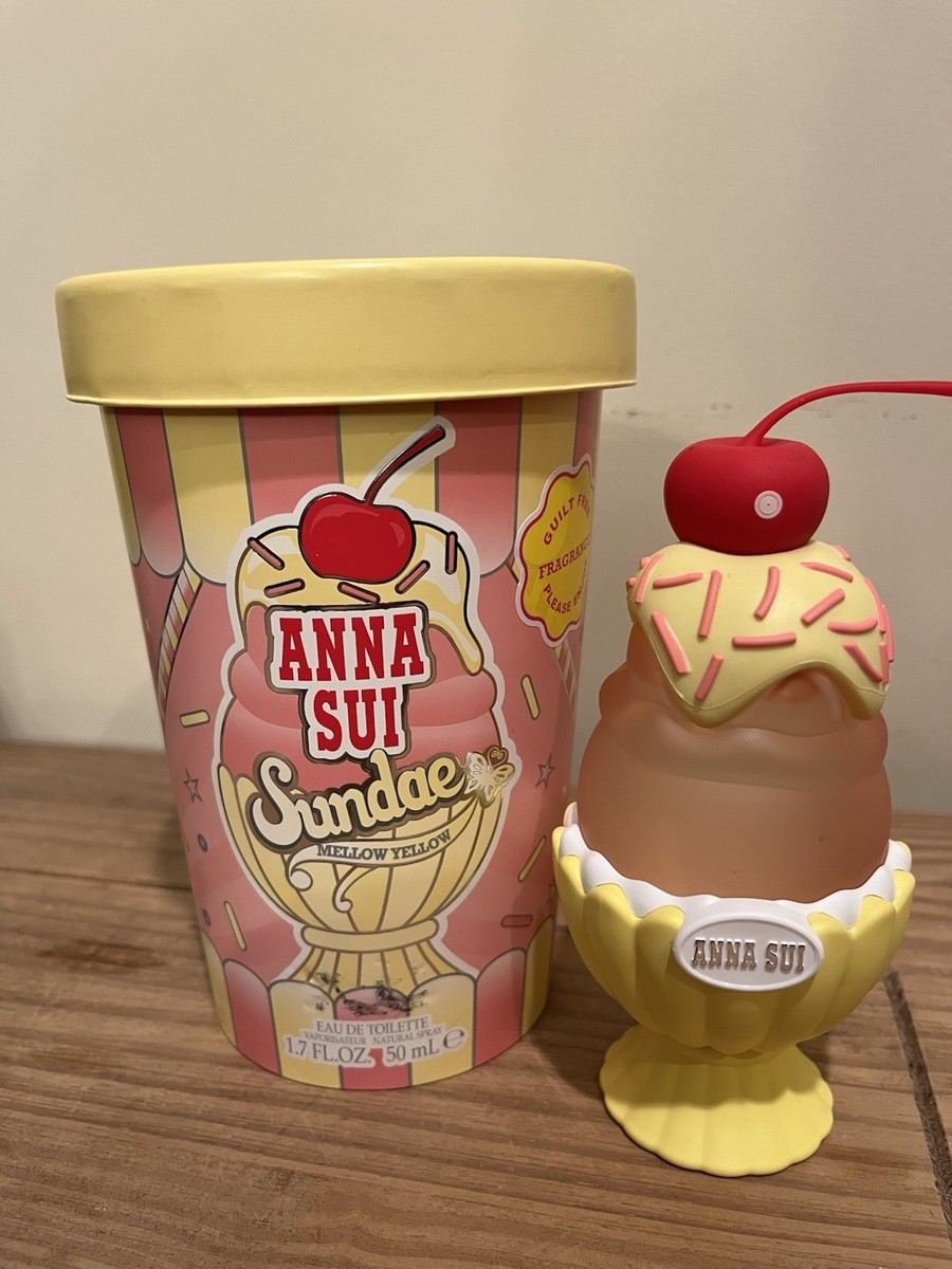 【ANNA SUI】 オットマン Anna Sui Sundae Mellow Yellow Eau De Toilette 1.7oz / 50ml Women's