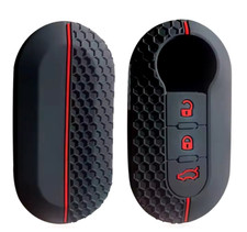 Key Case Fob Cover Shell For Fiat 500 Panda Punto Bravo Flip Silicone Remote 2 Key Case Fob Cover Shell For Fiat 500 Panda Punto Bravo Flip Silicone Remote 2