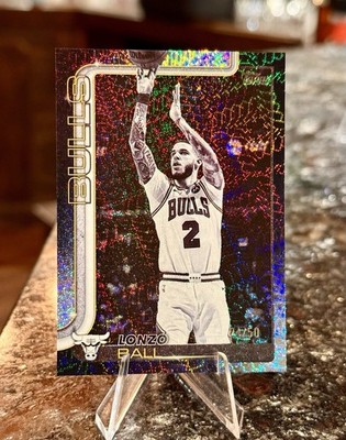 2025-26 NBA Topps LONZO BALL #/50 BLACKOUT FLASH DROP Black Friday Exclus Bulls