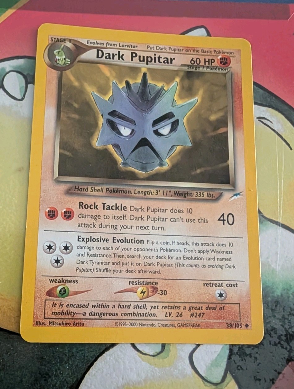 Dark Pupitar - 38/105 Pokemon Neo Destiny - 
