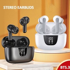 Bluetooth 5.4 Headset Earbuds Earphones Stereo Headphones for iPhone Samsung S25