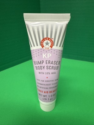FIRST AID BEAUTY KP Bump Eraser Body Scrub 10% AHA Travel Size 1oz 23.8g