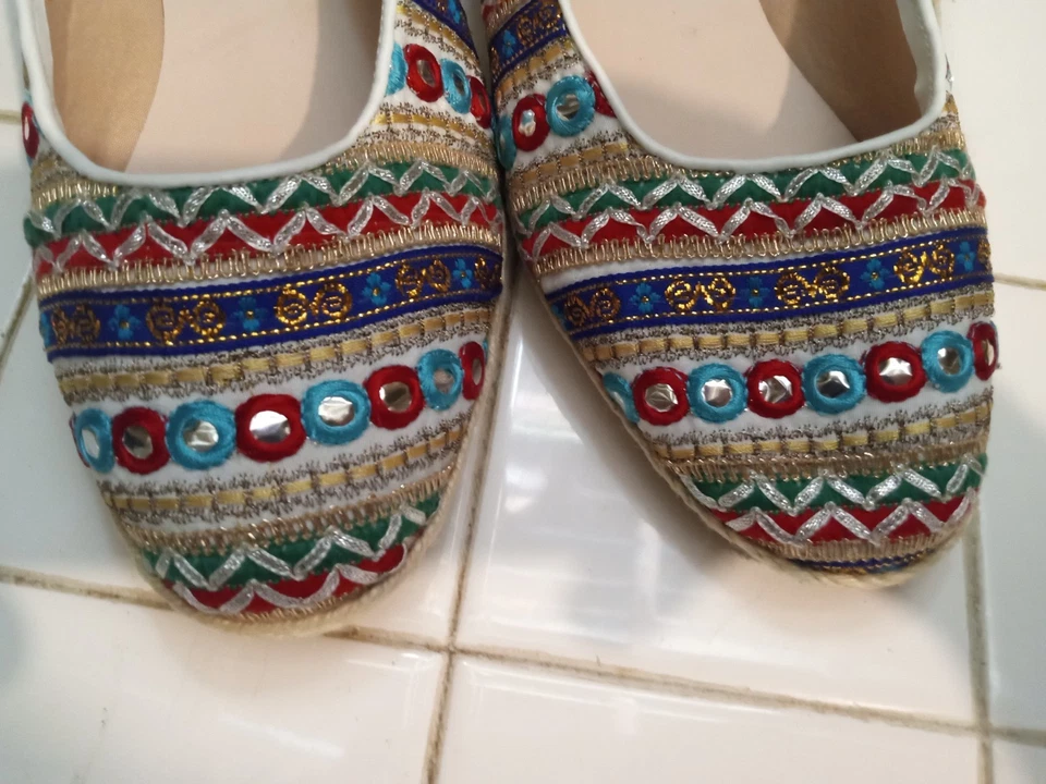 Beacon Womens Phoenix Multi Espadrilles Wedges Size 9ww - Image 3 of 4