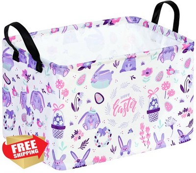 VAIVUSTO Easter Storage Basket Happy Easter