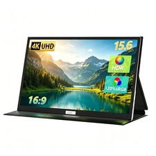 FMC 4K Portable Monitor 15.6" 3840x2160 USB-C HDMI Display for Laptop PC Mac