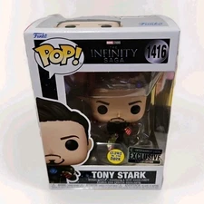 Funko Pop Infinity Saga: TONY STARK #1416 (Iron Man 3) GITD EE Exclusive