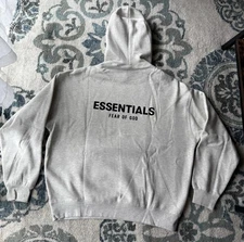 Essentials Fear of God Fleece Hoodie SIZE XL Light Oat