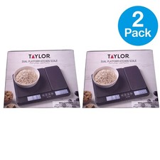 Taylor Dual Platform Kitchen Scale Glass Digital 2 Pack New