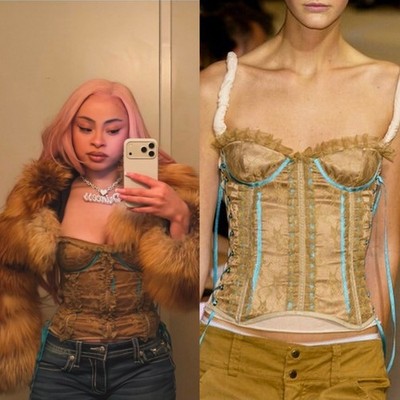 Vintage Rare D&G SS 2002 Runway Corset Top Ice Spice Archive