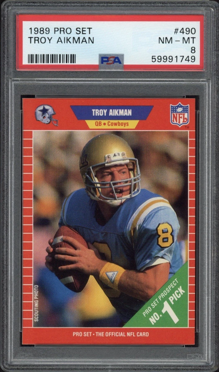 Troy Aikman Football Grade 9 Rookie Sports Trading Cards
