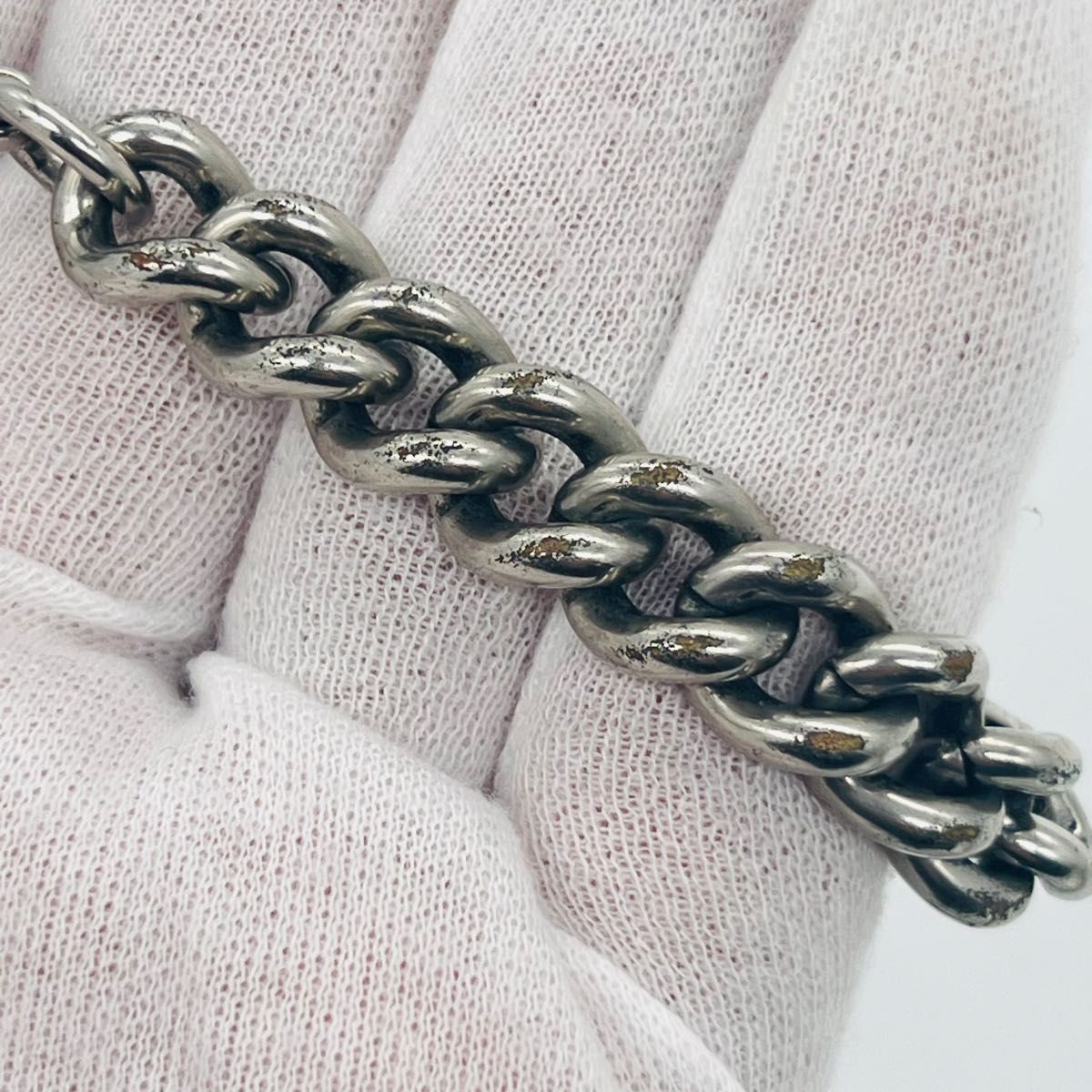 Balenciaga BB Icon Gourmet Bracelet in Silver Metal thumbnail 4