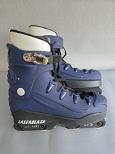 Laserblaze aggressive inline skates UFS Evo Frame Blue Size UK 8