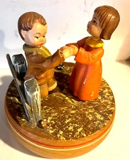 Vintage ANRI Thorens Movement Music Box Plays Anniversary Waltz Switzerland