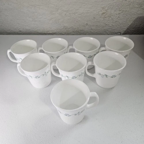 Vintage Corning Ware Country Cottage Coffee/Tea Cups 8 Oz Set Of 8 