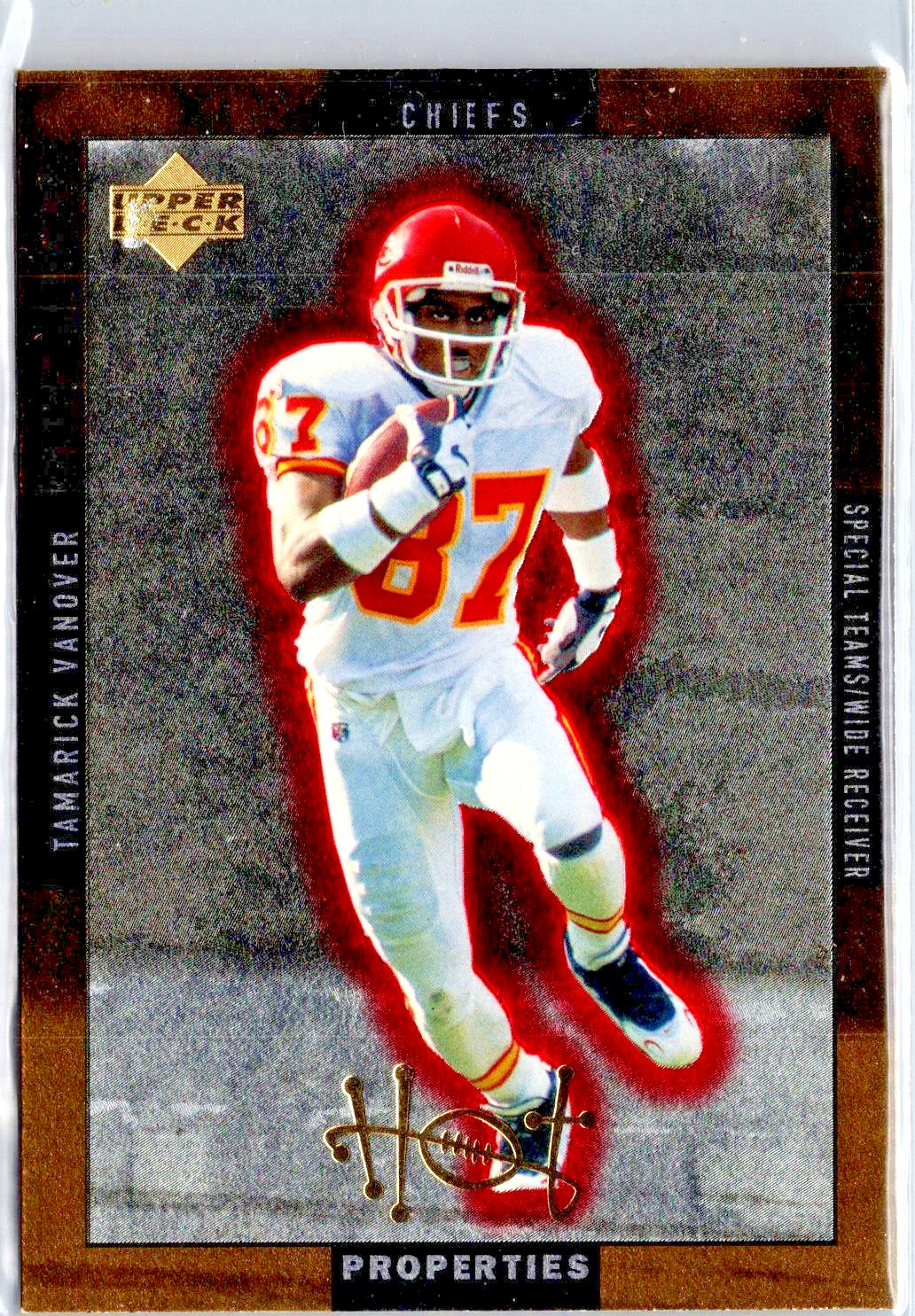1996 Upper Deck - Hot Properties Eric Metcalf, Tamarick Vanover #HT-16 Gold NM