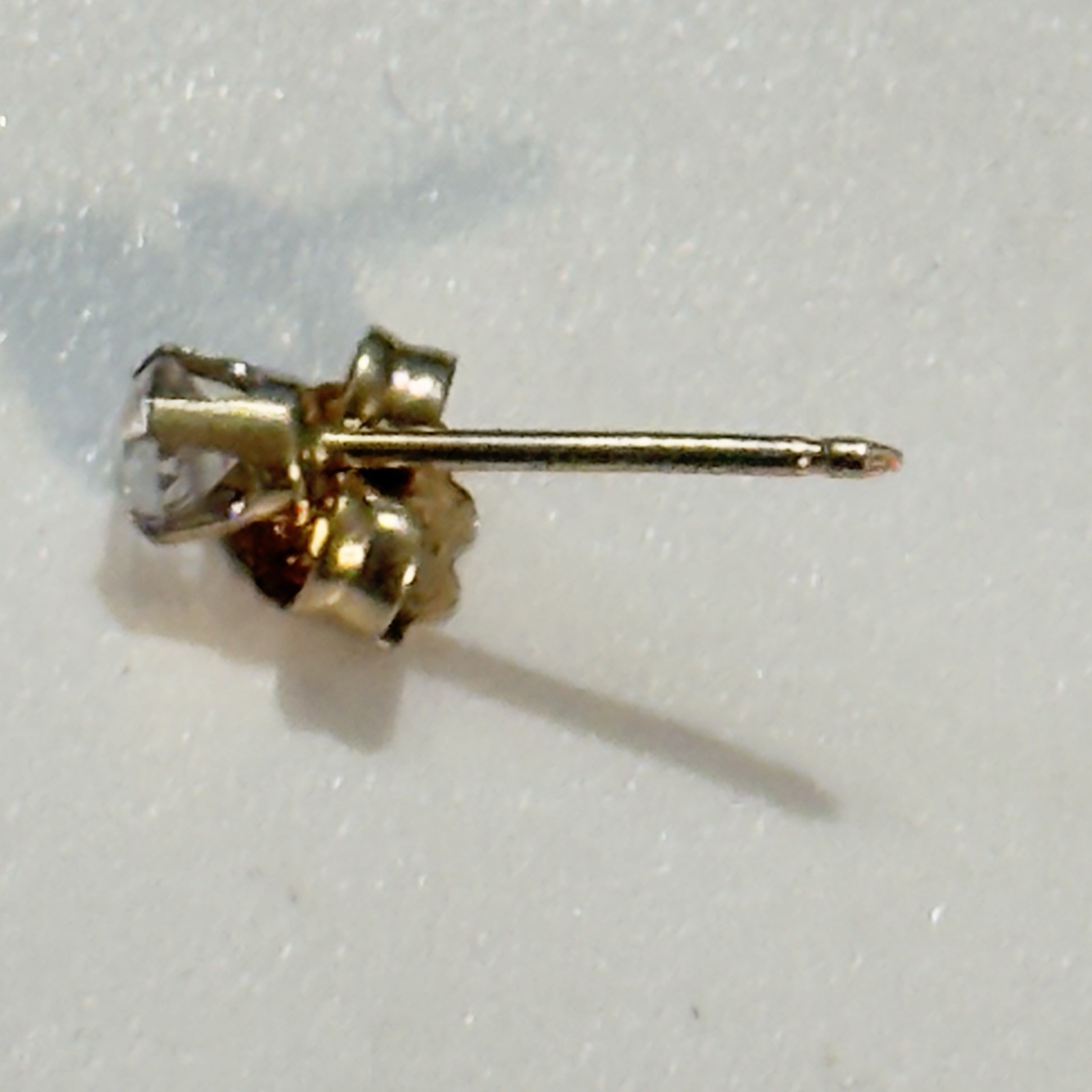 SINGLE Diamond Prong Set 14K  solid yellow gold w… - image 6