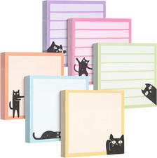 - Black Cat Sticky Notes Set, 3" X 3", 6 Pads, 480 Sheets | Black Cat Sticky Not