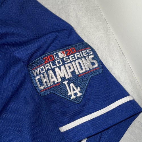 Mookie Betts #50 Dodgers Blau Trikot Herren Small 2020 World Series Patch - Bild 3 von 9