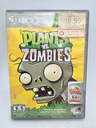 Plants vs. Zombies (Microsoft Xbox 360, 2010) Tested & Working