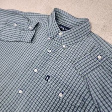 Vintage 90s Polo Ralph Lauren Creek Shirt Men Large Check Plaid Work Pocket