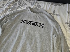 VANS Checkered Logo Sweatshirt Grey