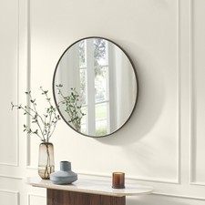 **Seconds** Inga Walnut Wood Medium Round 80cm Wall Mirror