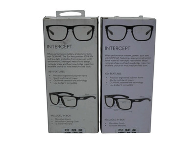 L of 2 Gunnar  Intercept Computer Glasses with Blue Light Reduction,Clear Lenses