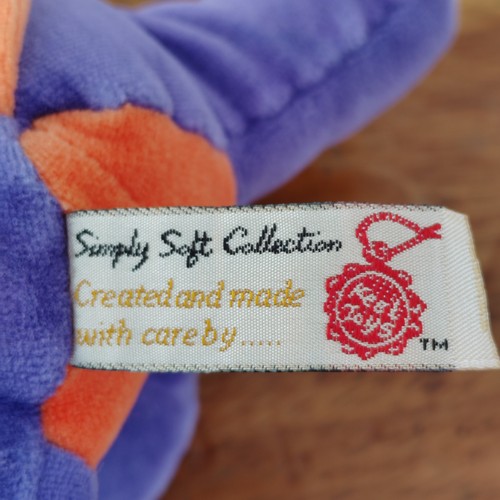 Keel Simply Soft Floppy Puppy Dog Pluszowa miękka zabawka Fioletowa czapka z czerwoną metką - Zdjęcie 14 z 17