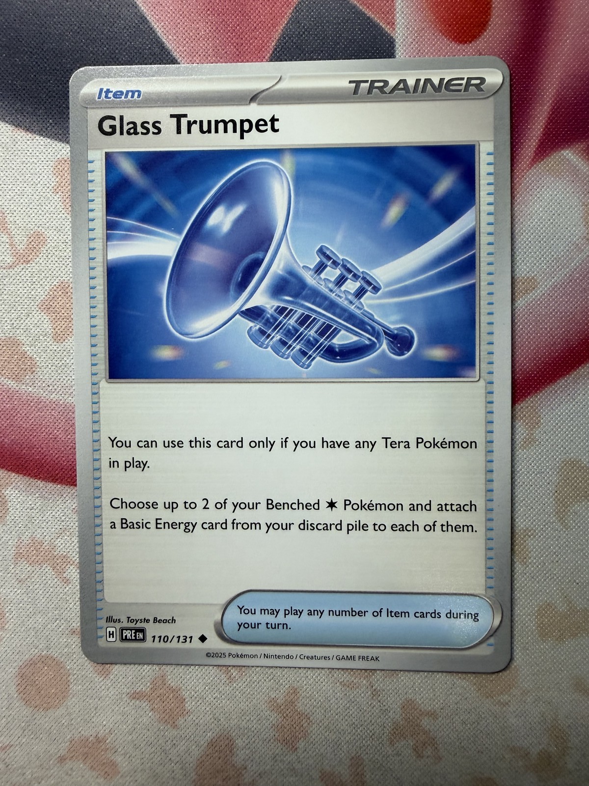 Glass Trumpet Uncommon SV: Prismatic Evolutions 110/131 NM English Pokemon Card