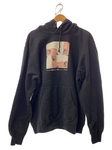 UNDERCOVER FELPA CON CAPPUCCIO SOTTOCOPERTA UC2A4894 1 5 COTONE STAMPA NERA USATA