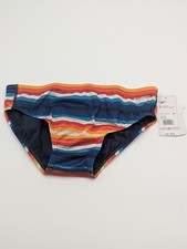 Speedo Mens Size 32 Vibe Collection Brief Eco Endurance Swim Suit Popsicle Party