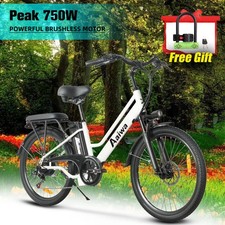 2025 E-Bike 24" Electric Bike for Adults 750W Motor City Bicycle -Commuter Ebike