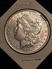 1890 S Morgan Dollar 90% Silver $1 Gorgeous Coin With Rim Ding