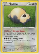 Snorlax Rare XY - Flashfire 80/106 MP on eBay