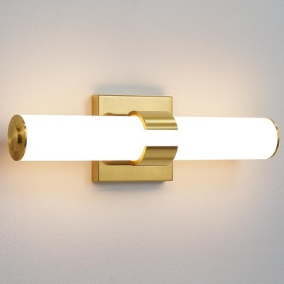 Gold Bathroom Light Fixtures - 16 Inch Modern Vanity Light 15W 5CCT Dimmable ...