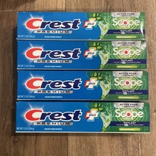4 Crest Premium Foam Whitening Plus Scope Outlast Toothpaste Lasting Mint 7.2 oz