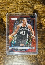 tim duncan fast break red prizm /100 panini legends #297 spurs 2024-25 hof ssp