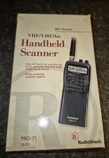Radio Shack Pro-71 20-311 Hand Held 100 Channel Programmable Scanner Tested Box