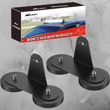 Nilight 2x Powerful Magnetic Base Mount Brackets for Roof LED Light Bar OffRoad