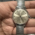 Vintage Timex Automatic Self-Wind Men's Watch 34mm Silver Fit 8” Read Descrption