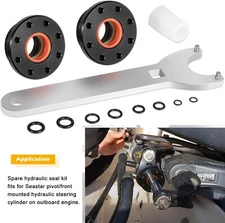 Front Mount Hydraulic Steering Cylinder Seal Kit Fit For SeaStar HC5345 HC5358
