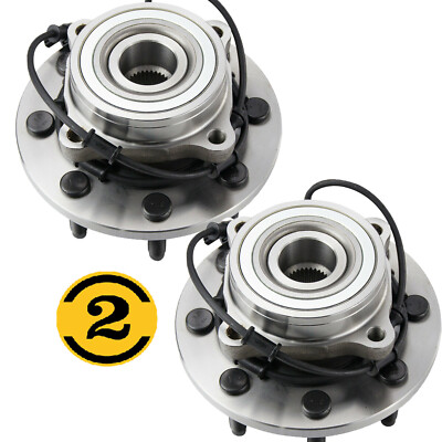 Pair (2) Front Wheel Hub Bearings for 2003-2005 Dodge Ram 2500 3500 4WD 8Lug CA