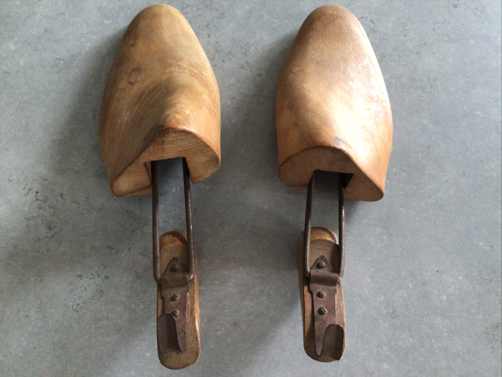 Vintage adjustable wooden shoe stretchers. eBay