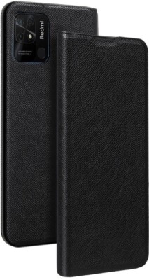 Big Ben Folio Case Tasche Etui in Schwarz für XIAOMI Redmi 10C