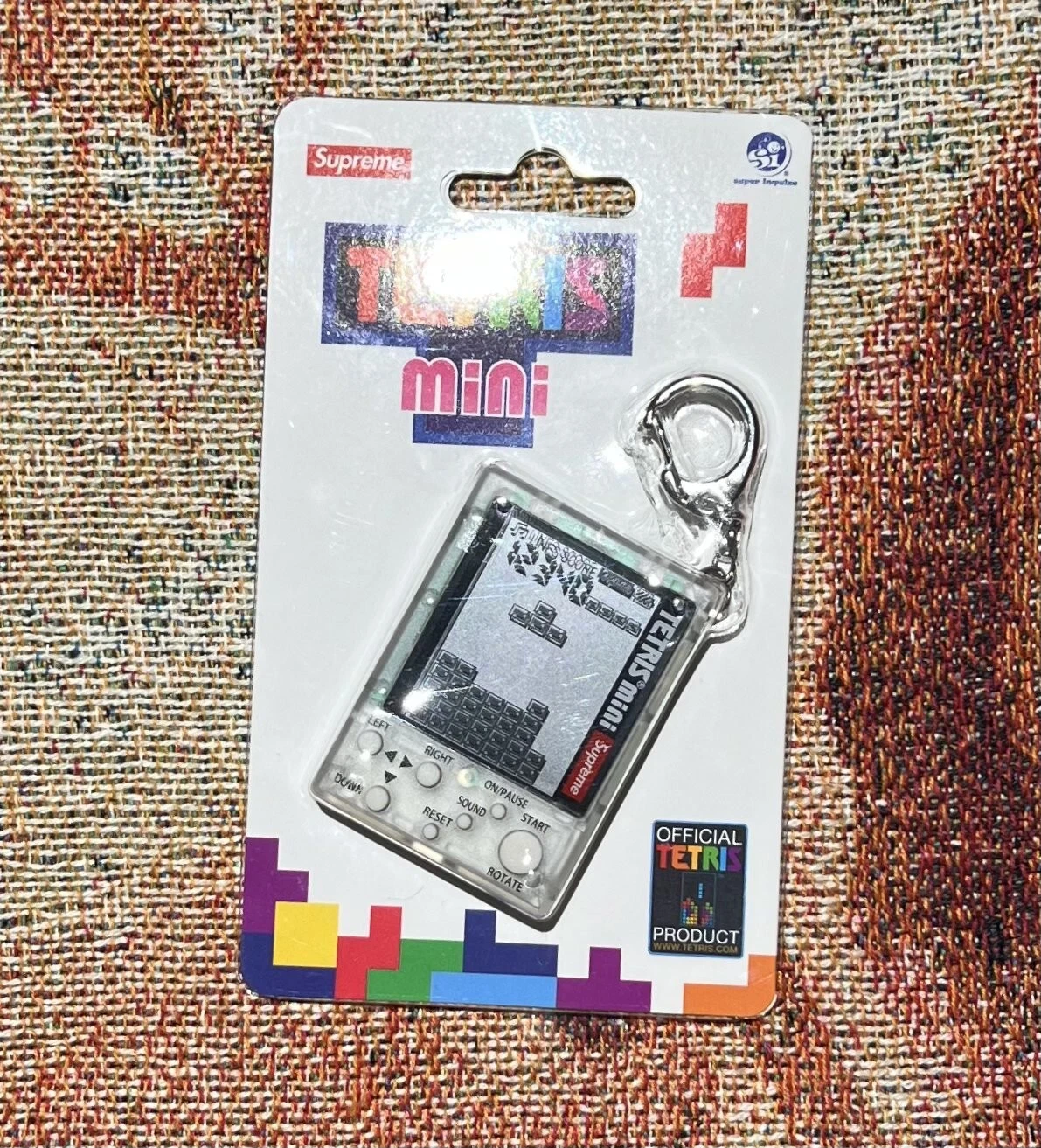 Mini porte clés transparent Supreme Tetris neuf