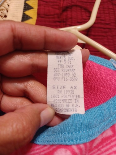 Vintage kids/youth girls The Hunchback Of Notredame Esmeralda pajama top only - Picture 7 of 8
